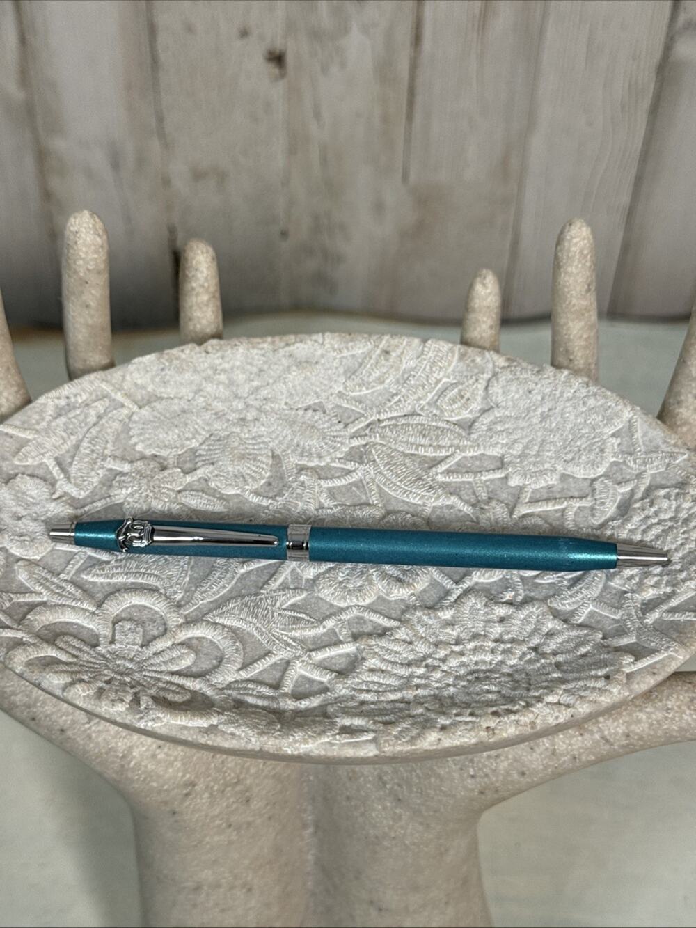 Vintage Disney Cross Pen Donald Duck Teal Aqua Ballpoint Pen